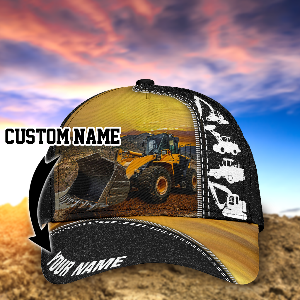 Heavy Equipment Bulldozer Custom Classic Cap For Casual Adventures Parties And Seasonal Styling