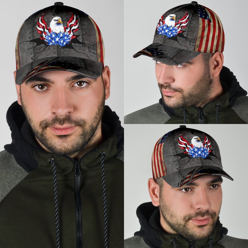 Crack American Eagle Classic Cap For Outdoor Events Beach Travel And Relaxed Daily Style