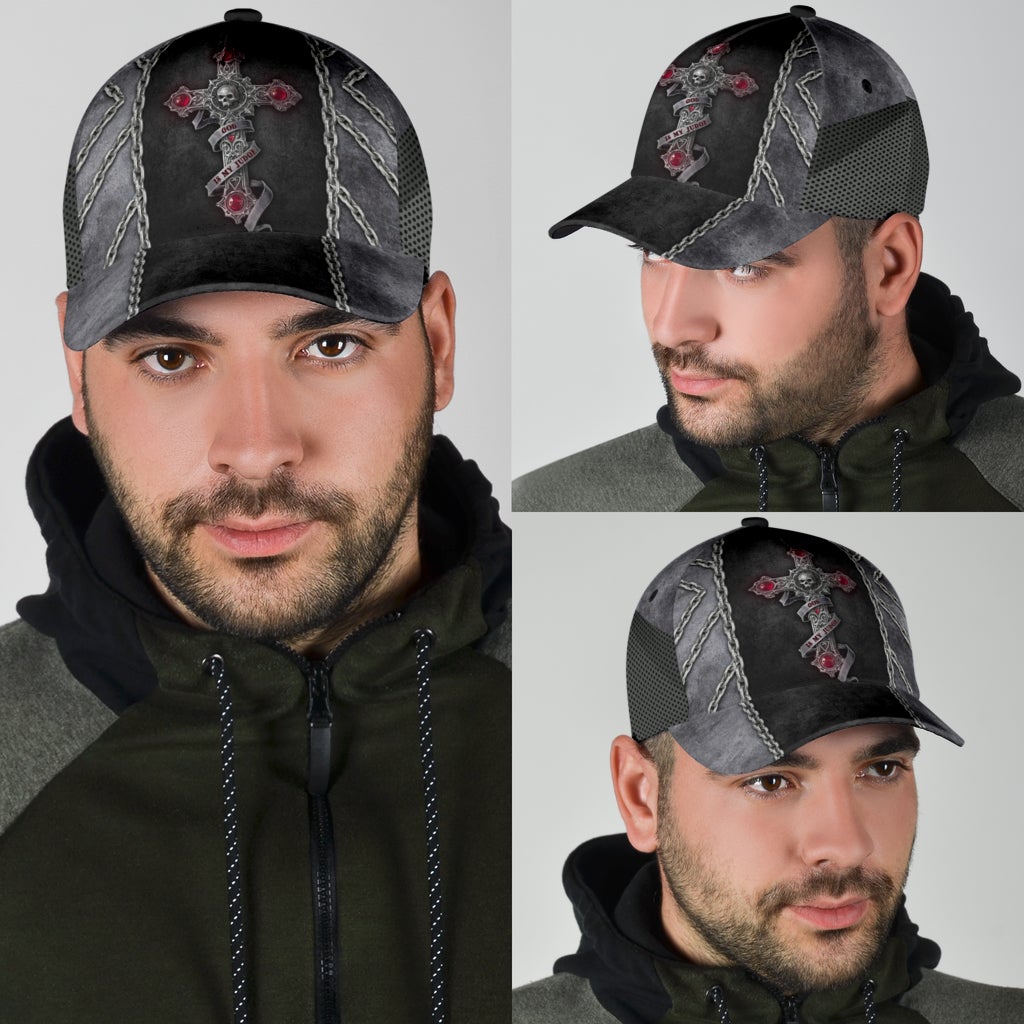 Skull Faith Is My Judge Classic Cap For Nature Lovers Travel And Casual Daily Styling