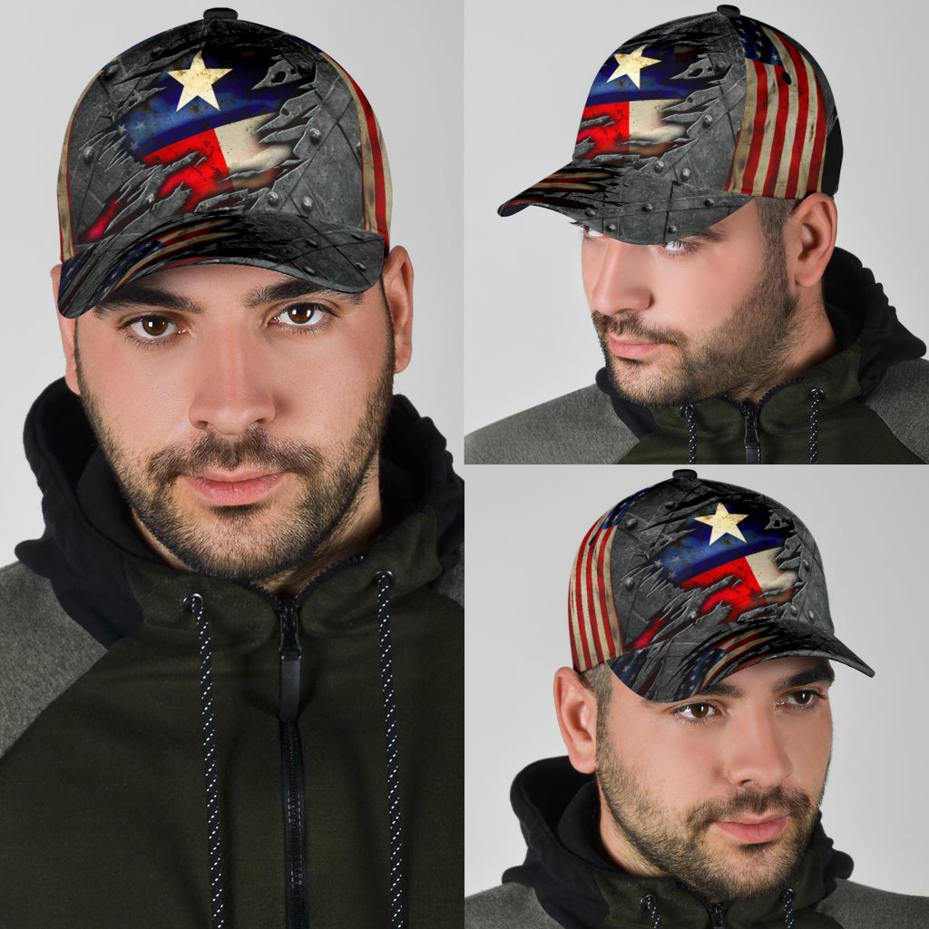 Texas US Flag Patriotic Classic Cap For Festivals Travel Adventures And Casual Gift Giving