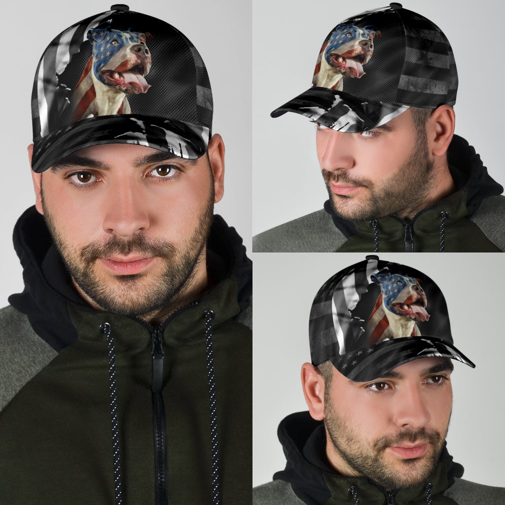 Pitbull Love America Strong Classic Cap For Festivals Holidays And Comfortable Everyday Wear