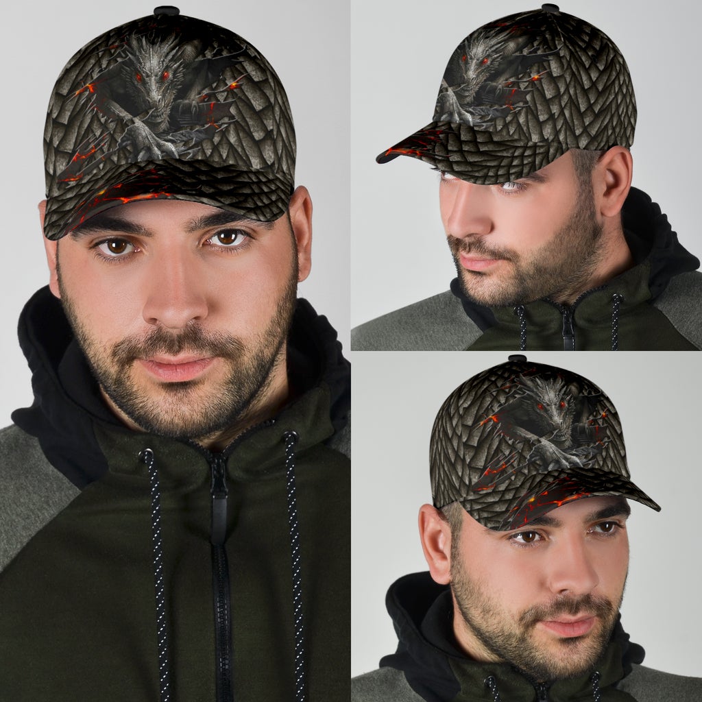 Dragon Lava Fire Fantasy Classic Cap For Everyday Wear Vacations And Seasonal Activities