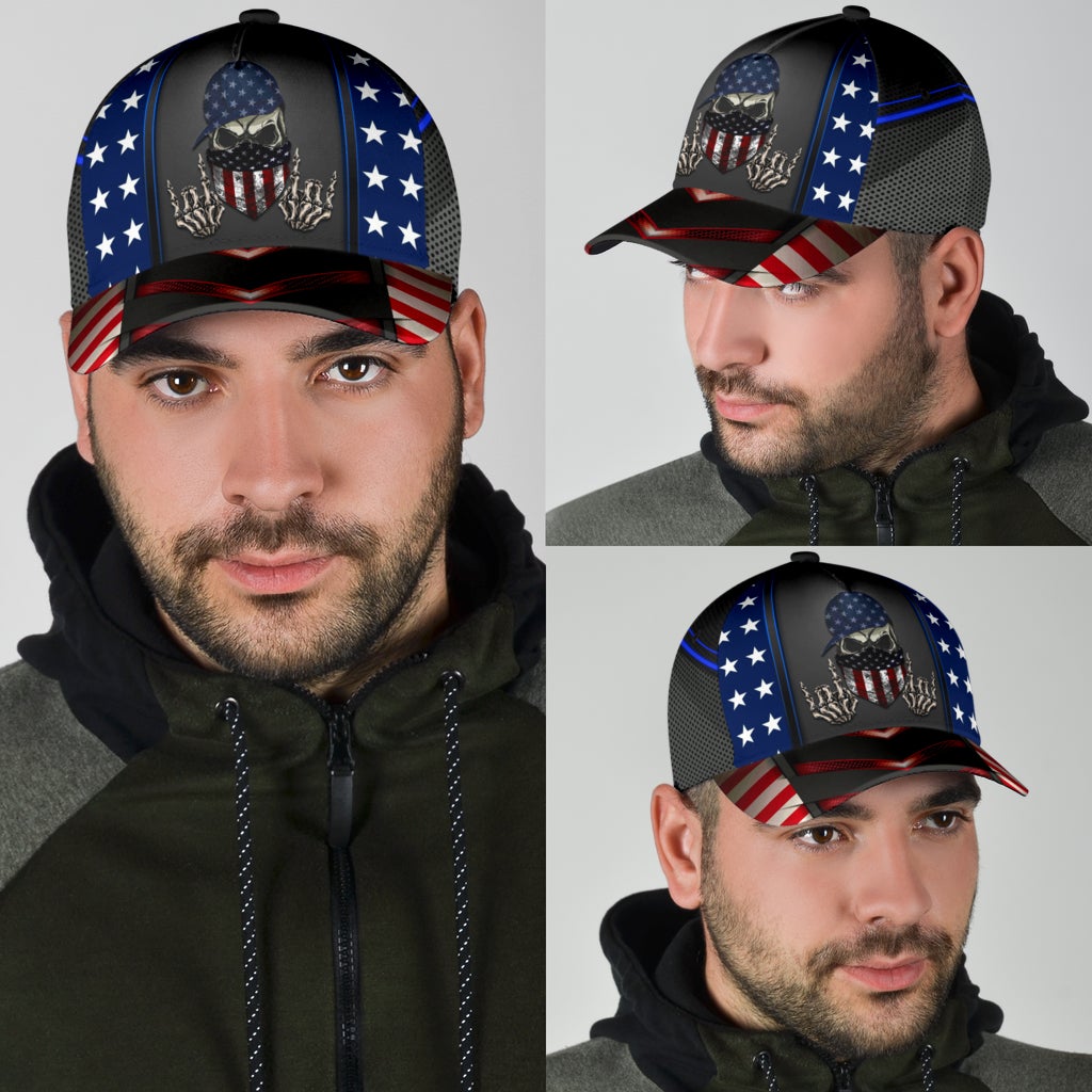 Skull Rock American Classic Cap For Relaxed Outfits Outdoor Events And Holiday Trips