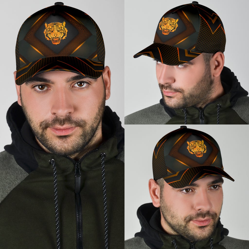 Tiger Carbon Modern Wild Classic Cap For Parties Vacations And Relaxed Daily Outfits