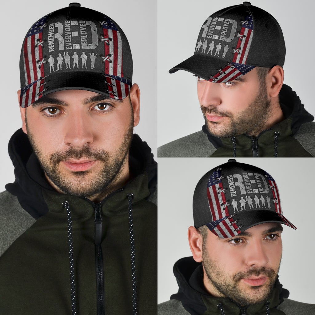 American Veteran Red Friday Classic Cap For Relaxed Daily Style Vacations And Festival Wear