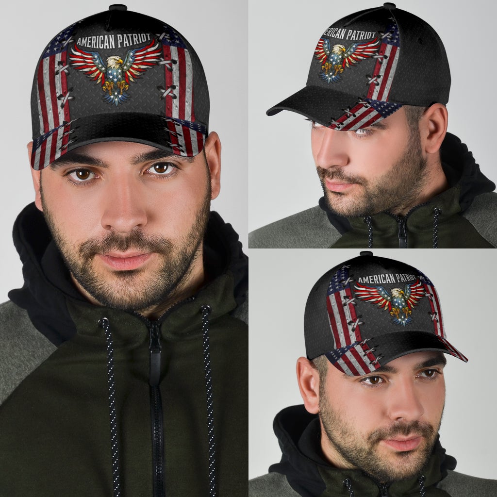 American Eagle Pride Patriot Classic Cap For Casual Outfits Vacations And Everyday Styling