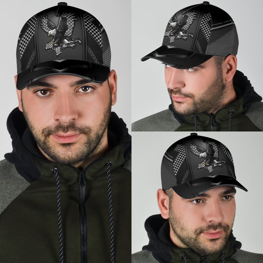 Racing Eagle Speed Freedom Classic Cap For Casual Styling Holiday Travel And Weekend Adventures