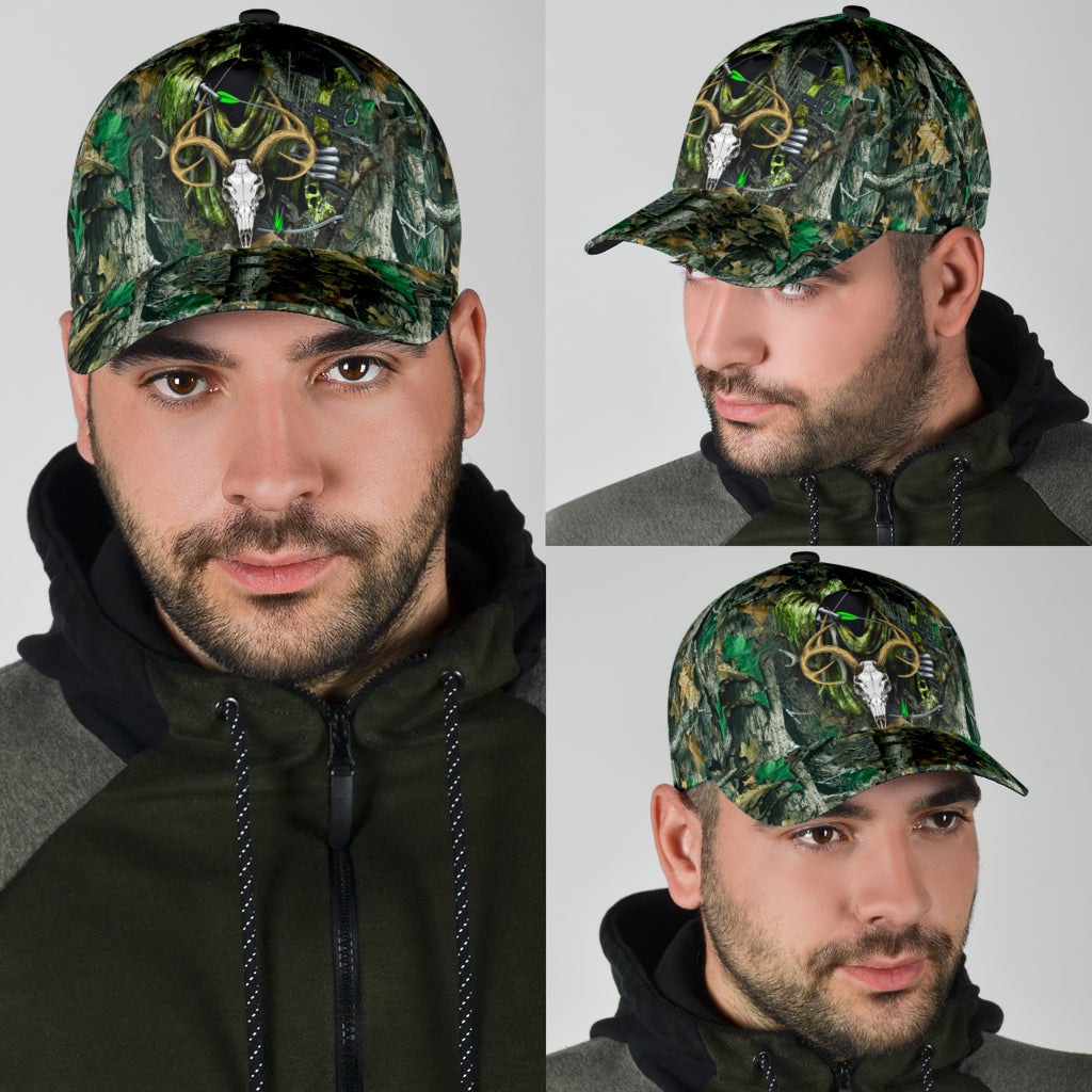 Badass Hunter Hunting Outdoor Classic Cap For Weekend Travel Outdoor Events And Casual Outfits