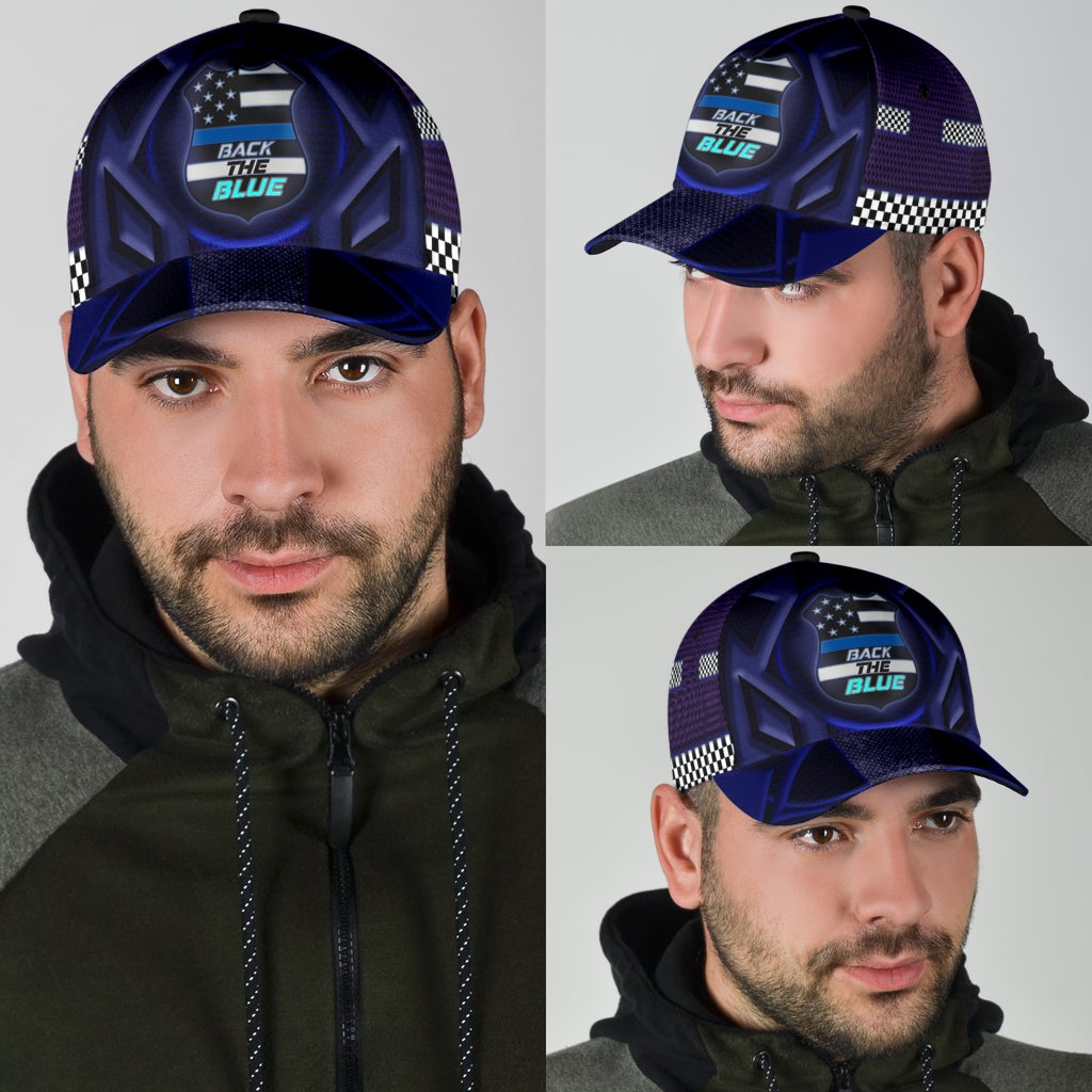 Back The Blue Police Support Classic Cap For Comfortable Casual Wear Holidays And Outdoor Trips
