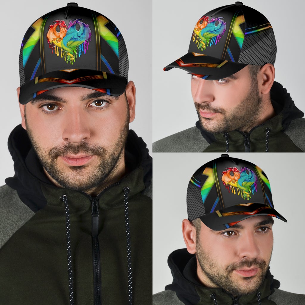 Love Is Love Dragon Pride Classic Cap For Daily Comfort Outdoor Fun And Weekend Vacations
