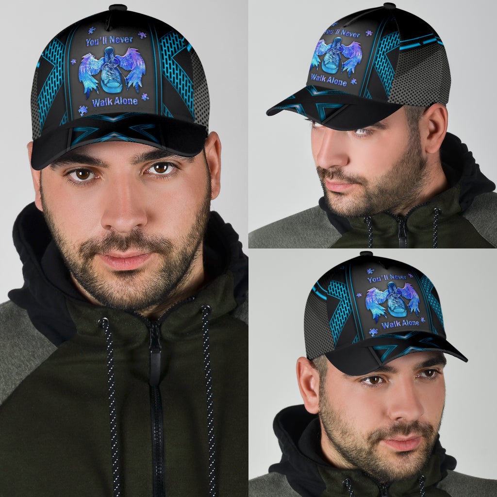 Autism Never Walk Alone Classic Cap For Holiday Trips Daily Outfits And Thoughtful Gifting