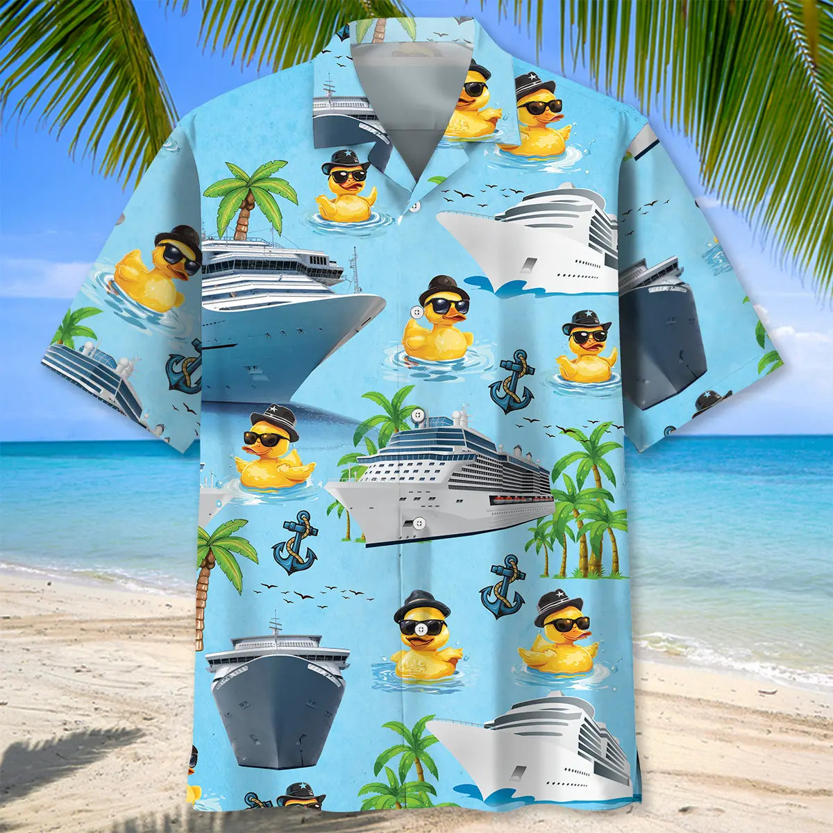 Funny Duck Cruise Hawaiian Shirt For Beach Days, Summer Outings, And Thoughtful Gift Giving