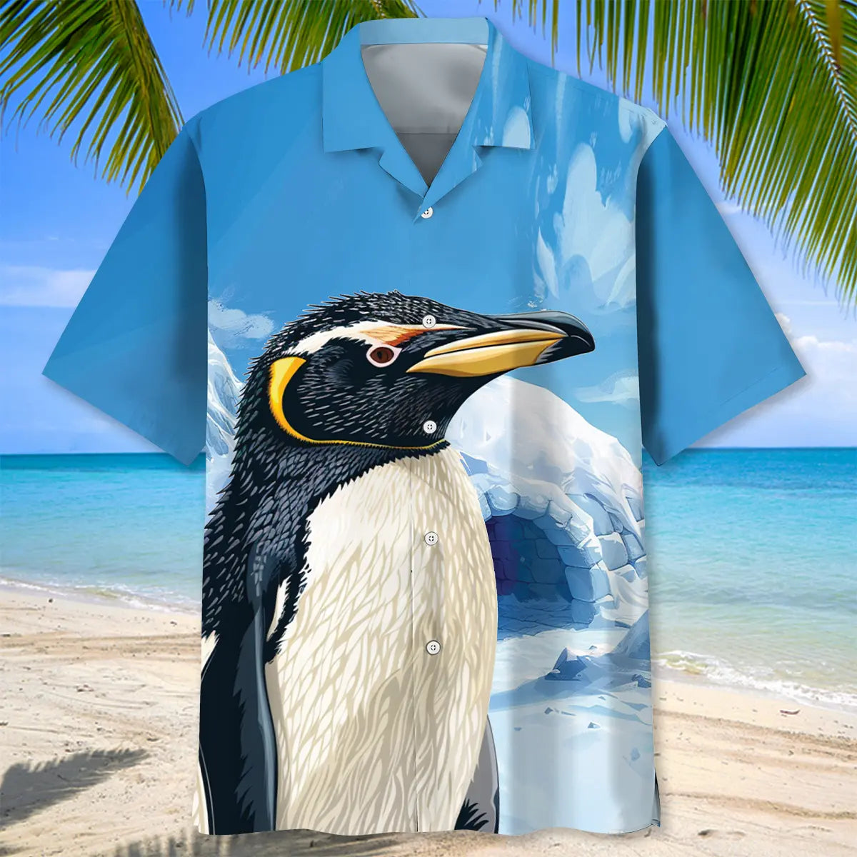 Funny Penguin North Pole Hawaiian Shirt For Summer Road Trip, Beach Party, And Easygoing Fashion