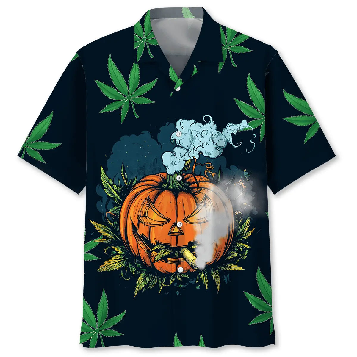 Festive Halloween Hawaiian Shirt For Coastal Travel, Casual Events, And Comfortable Summer Wear