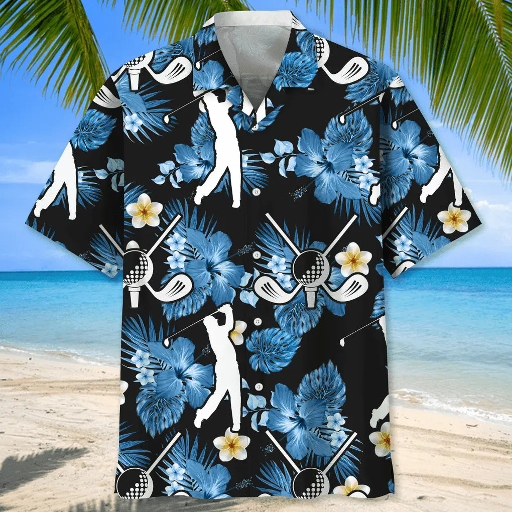 Golf Nature Hawaiian Shirt For Summer Vacation, Beach Travel, And Casual Wear