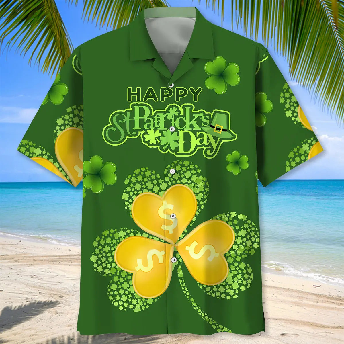 Irish Saint Patrick's Day Hawaiian Shirt For Tropical Holidays, Outdoor Gatherings, And Everyday Comfort