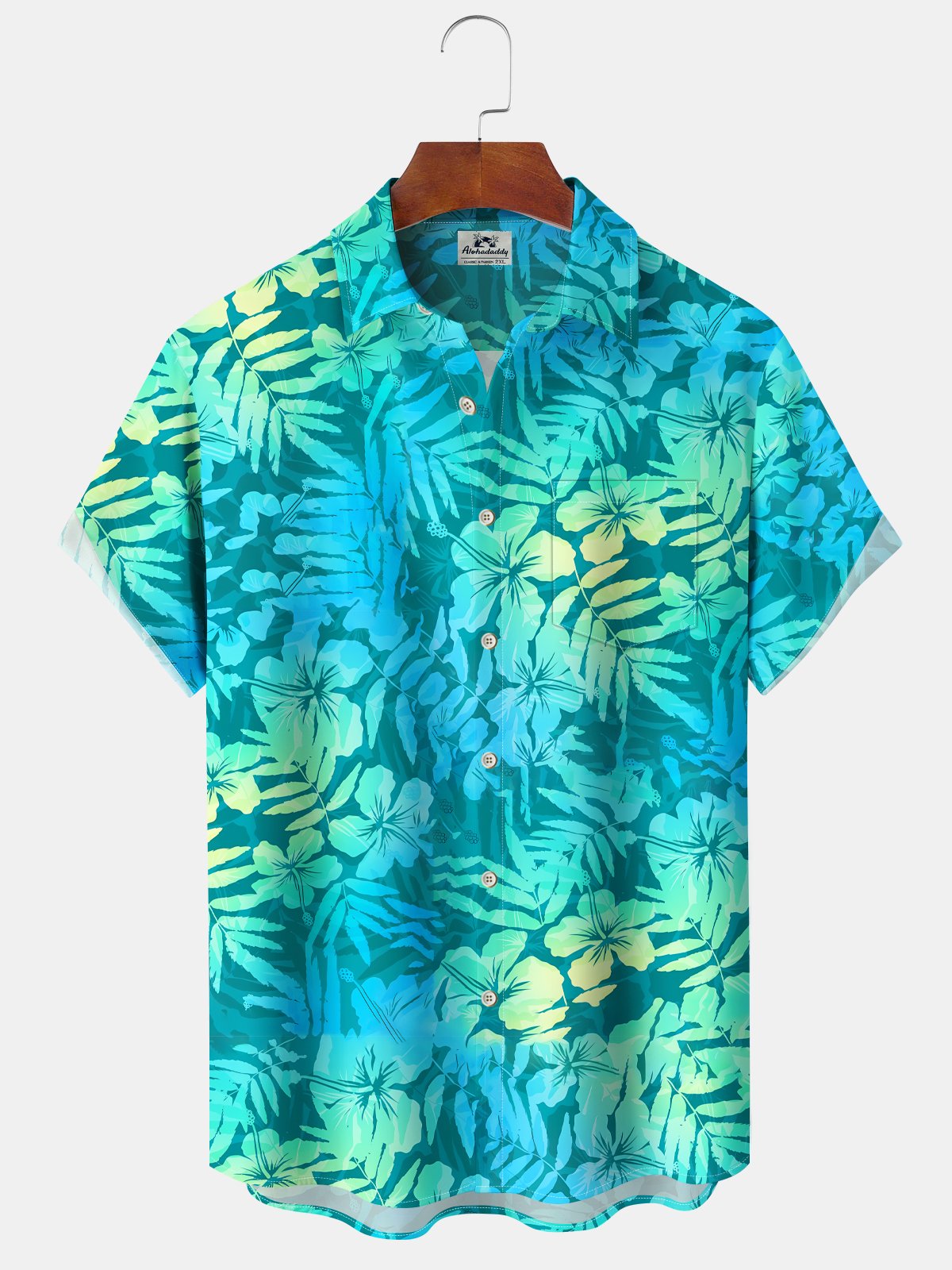 Floral Tropical Gradient Hibiscus Vacation Hawaiian Shirt For Beach Days, Summer Outings, And Thoughtful Gift Giving