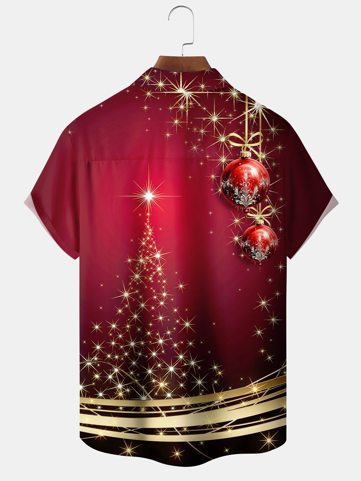 Holiday Christmas Tree Hawaiian Shirt For Holiday Parties, Tropical Vacations, And Festive Gift Giving