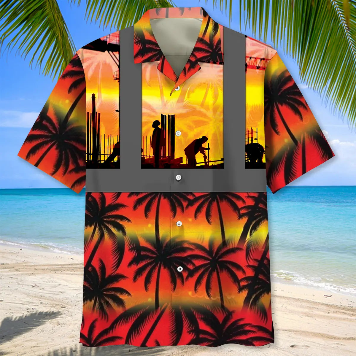 Construction Worker Pride Construction Worker Hawaiian Shirt For Island Getaway And Vacation Outfit