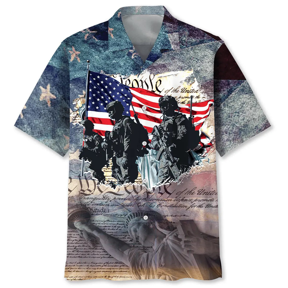 Veteran Support Hawaiian Shirt For Weekend Escape And Island Inspired Style