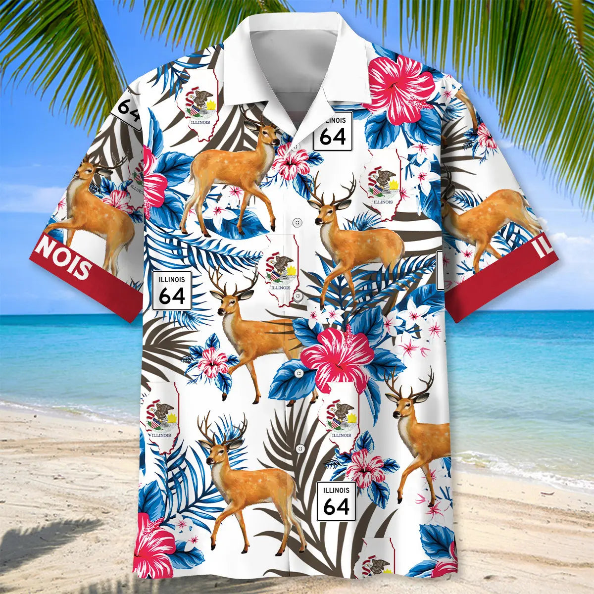 Illinois Proud Hawaiian Shirt For Beach Party And Vacation Style