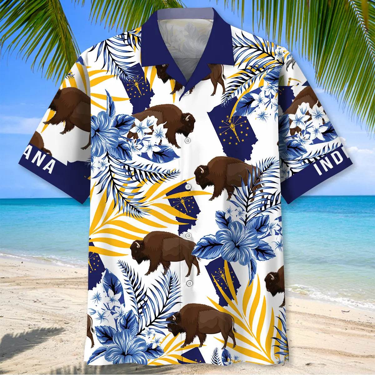 Indiana State Hawaiian Shirt