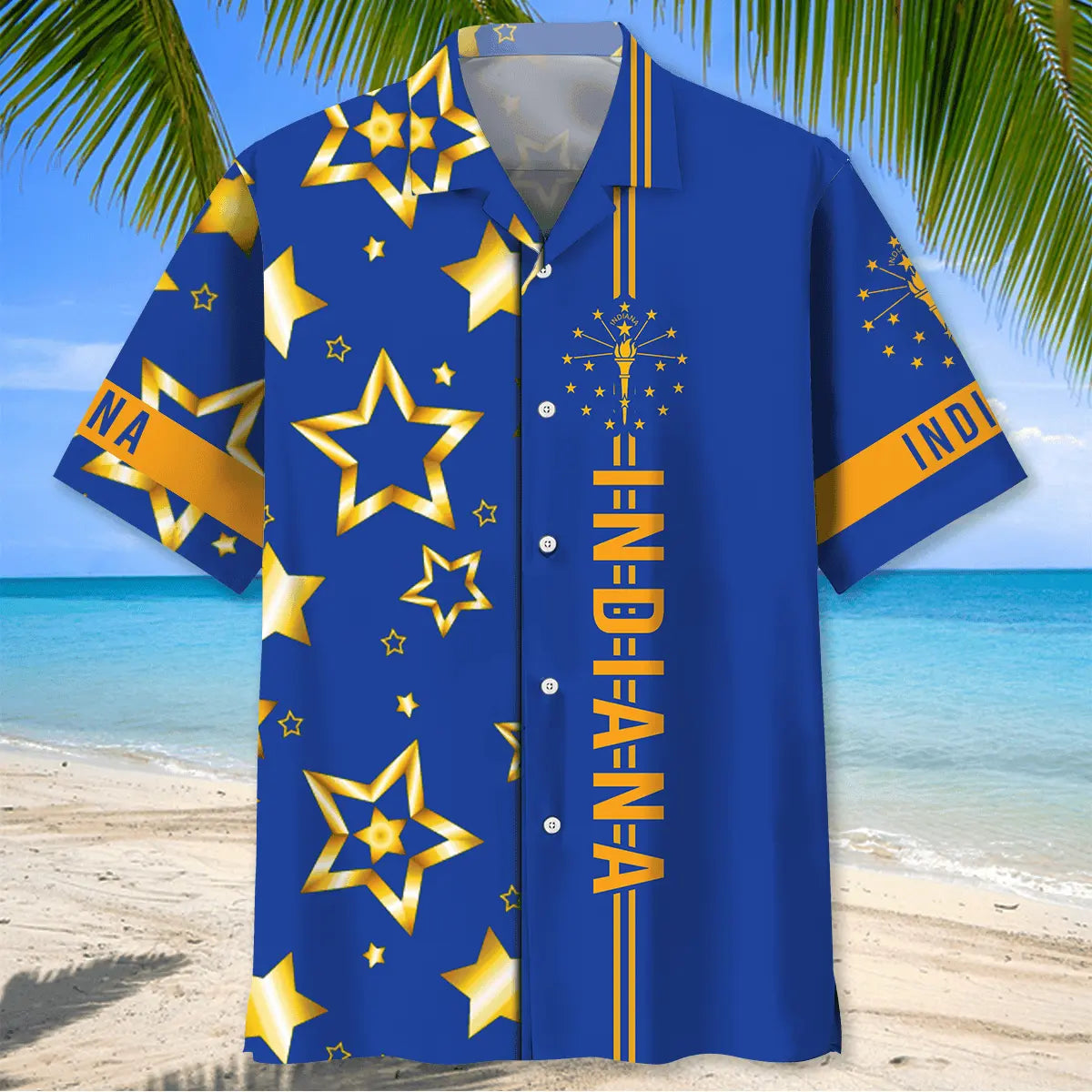 Indiana State Star Hawaiian Shirt