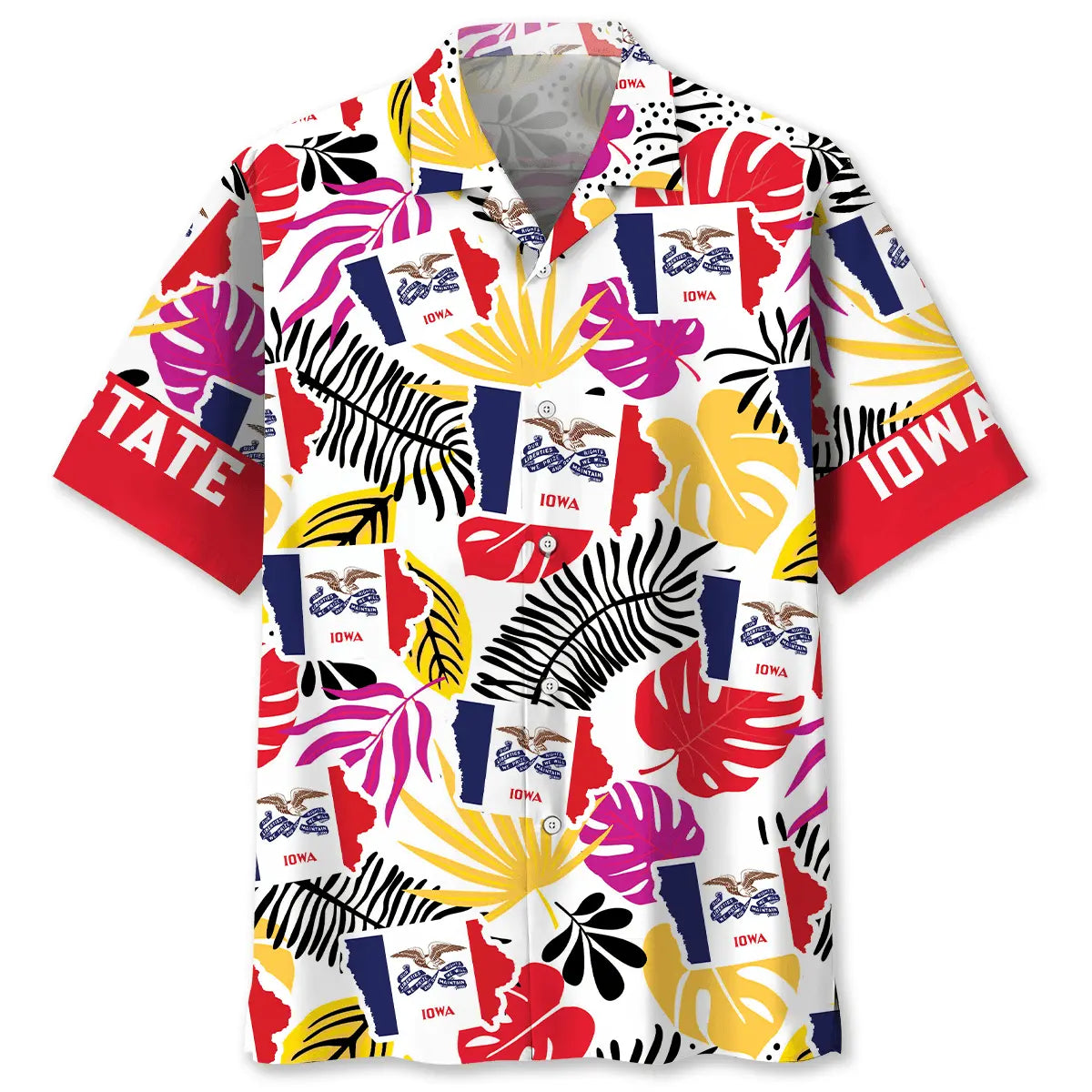 Iowa Heritage Proud Hawaiian Shirt For Resort Trips, Coastal Parties, And Warm Weather Style