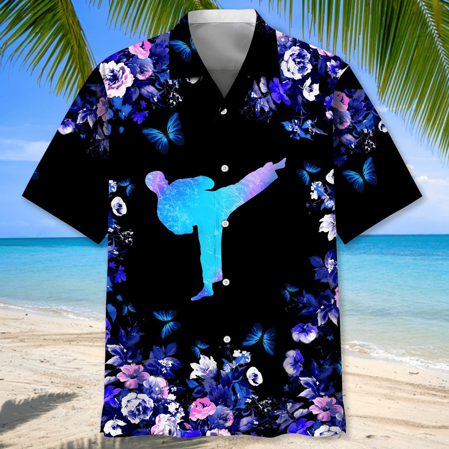 Karate Nature Hawaiian Shirt For Island Vacations, Resort Wear, And Relaxed Seasonal Style