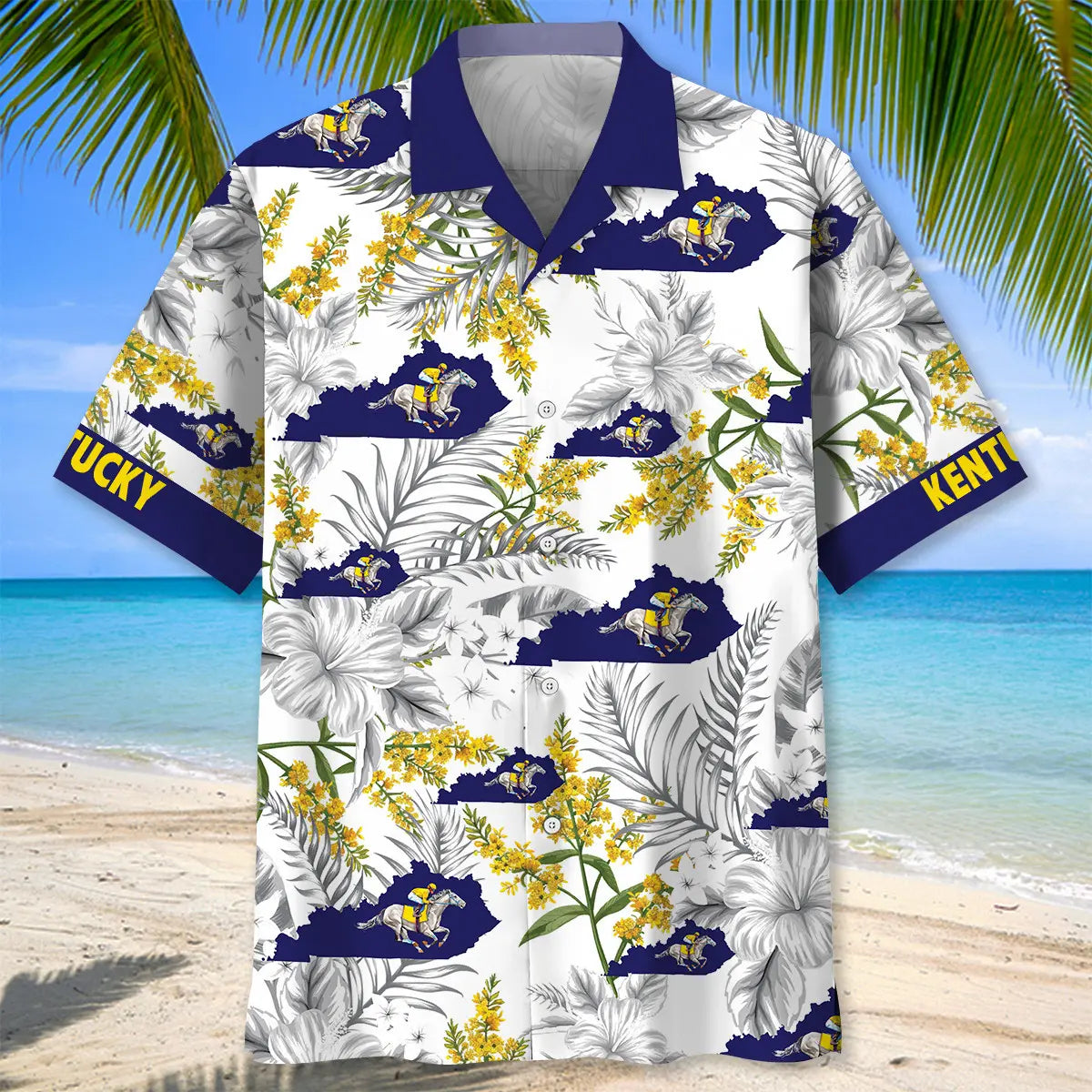 Kentucky State Proud Hawaiian Shirt For Vacation Cruise, Summer Road Trip, And Relaxed Resort Style