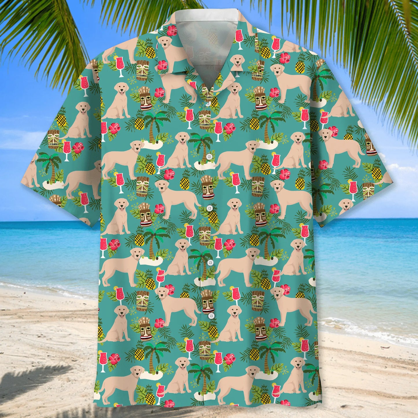 Labrador Beach Hawaiian Shirt For Beach Days, Summer Outings, And Thoughtful Gift Giving