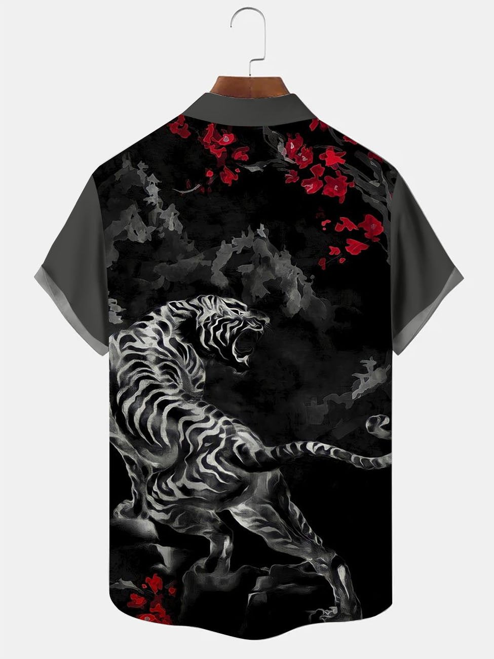 Creative Tie Dye Tiger Hawaiian Shirt For Nature Fans, Resort Trips, And Comfortable Warm Weather Wear