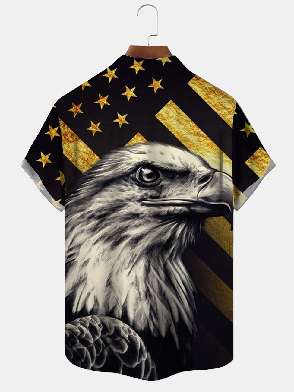 Vintage Flag Eagle Hawaiian Shirt For Heritage Inspired Events, Beach Travel, And Thoughtful Gifting