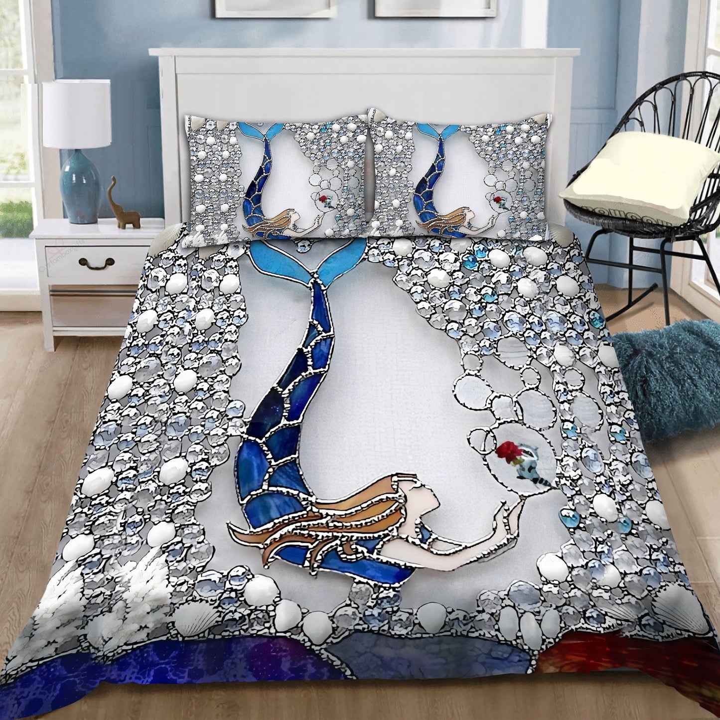 Mermaid Star Fantasy Bedding Cover For Cozy Bedroom Decor