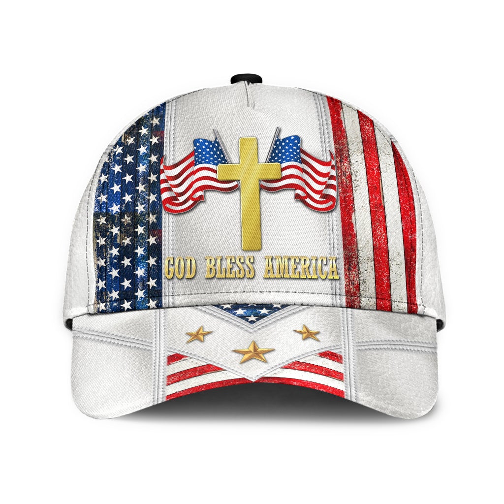 God Bless America Independence Day Flag Classic Cap For Comfortable Daily Wear Travel And Weekend Outings