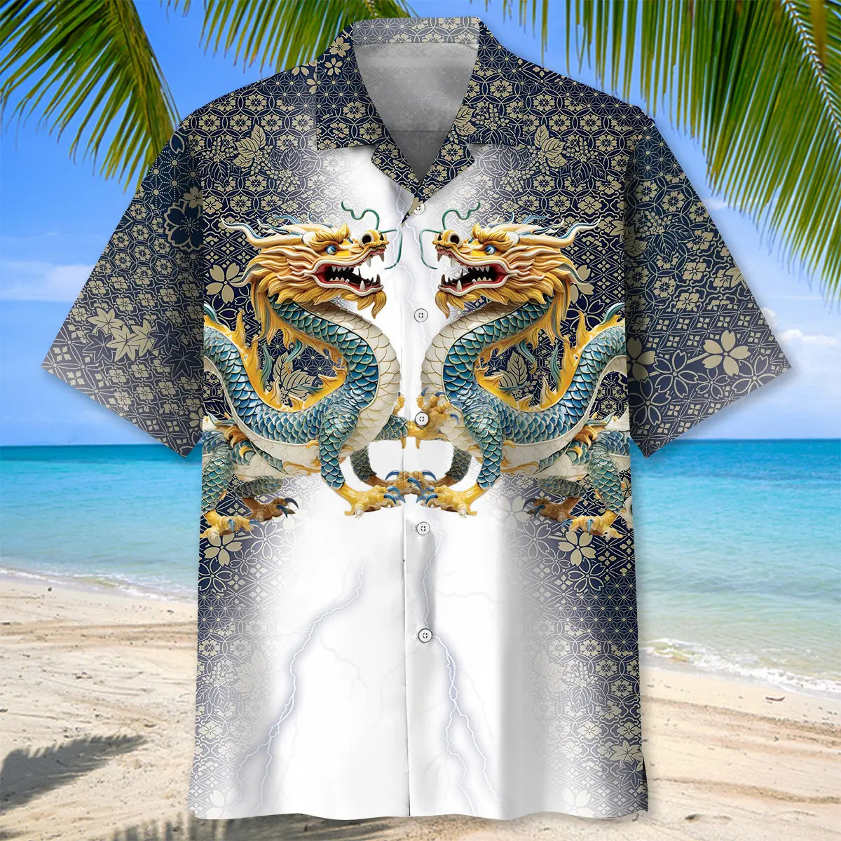 Mythology Chinese Dragon Hawaiian Shirt For Fantasy Fans, Resort Trips, And Imaginative Summer Style