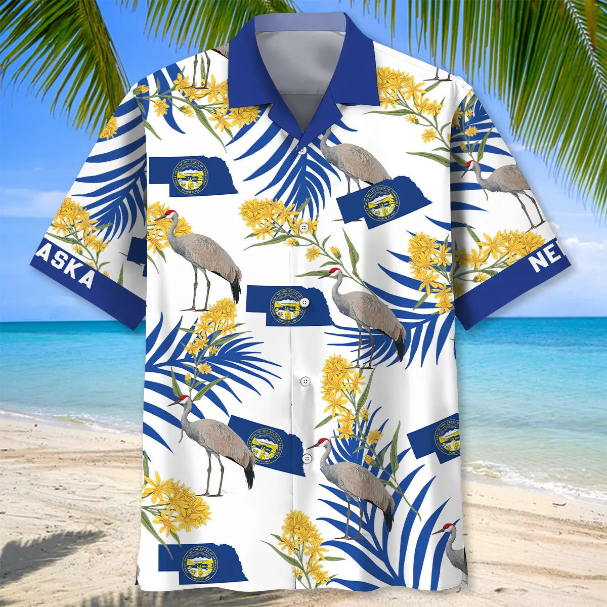 Nebraska State Proud Hawaiian Shirt For Beach Party, Seasonal Celebration, And Vacation Style