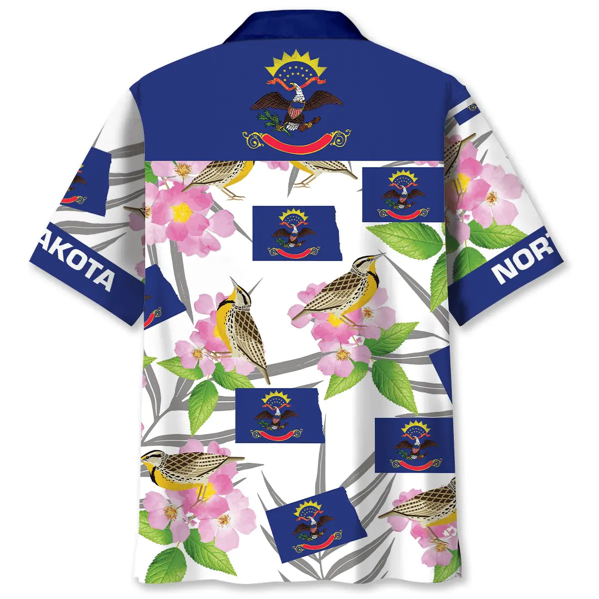 North Dakota Heritage Proud Hawaiian Shirt For Tropical Holidays, Outdoor Gatherings, And Everyday Comfort