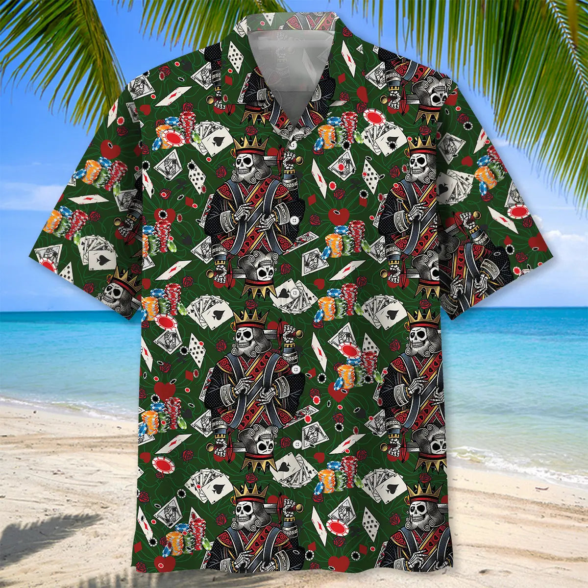 Poker Card Hawaiian Shirt For Tropical Holidays, Outdoor Gatherings, And Everyday Comfort