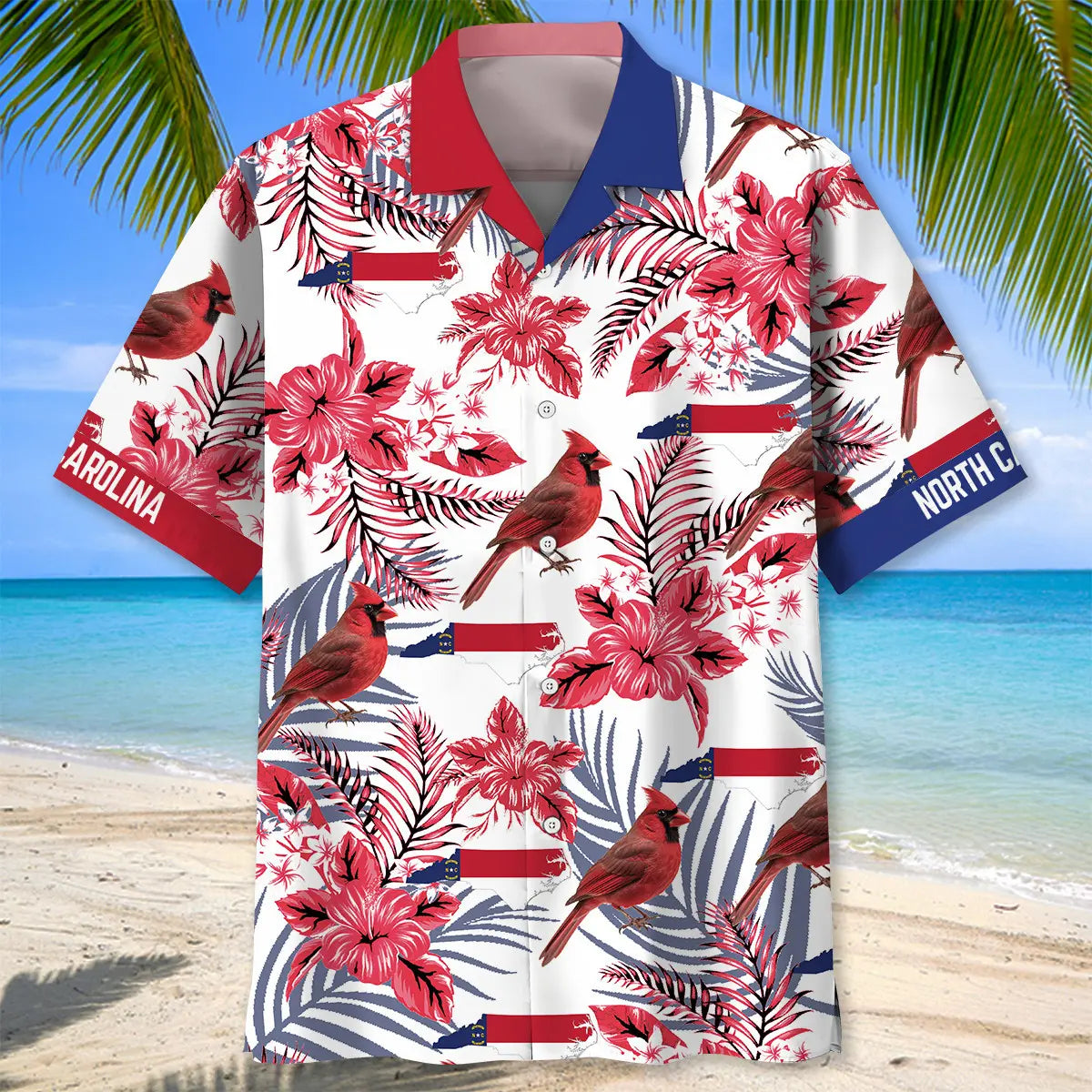 Proud North Carolina State Hawaiian Shirt For Vacation Cruise And Memorable Gifting