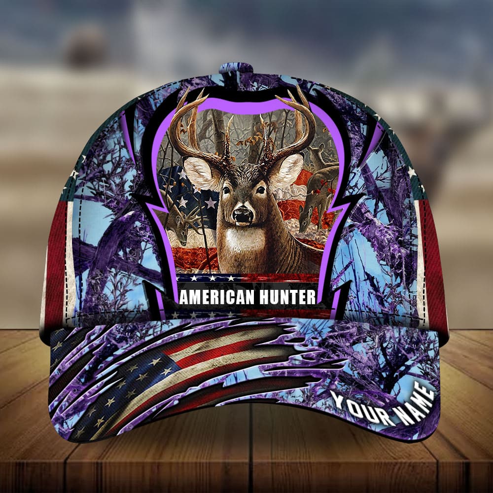 American Hunter Deer Hunting Personalized Classic Cap For Outdoor Travel Festivals And Relaxed Everyday Wear
