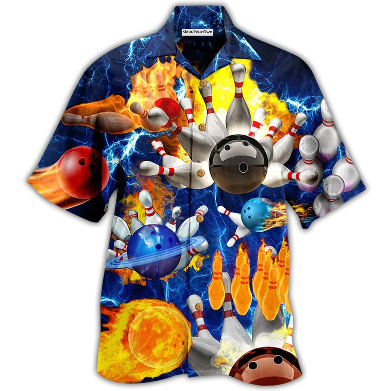 Bowling Right Hawaiian Shirt For Vacation Days And Relaxed Coastal Outings