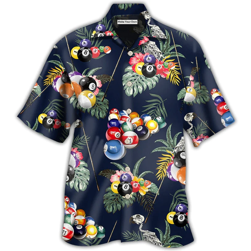 Tropical Billiard Leaf Hawaiian Shirt For Warm Weather Adventures And Everyday Comfort