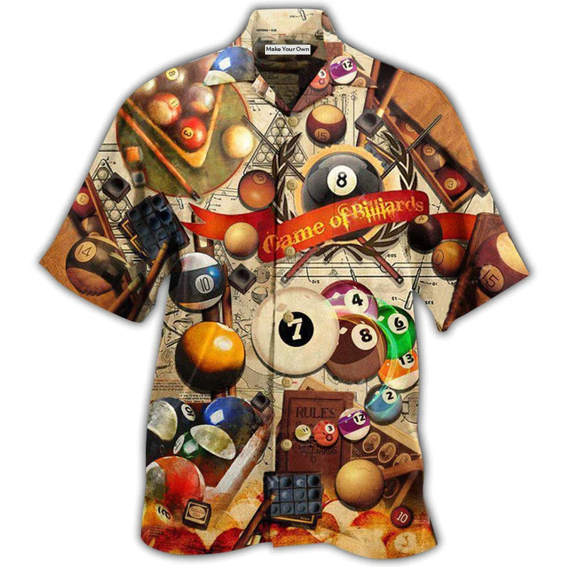 Vintage Billiard Give Last Ball Falls Hawaiian Shirt For Warm Weather Adventures And Everyday Comfort