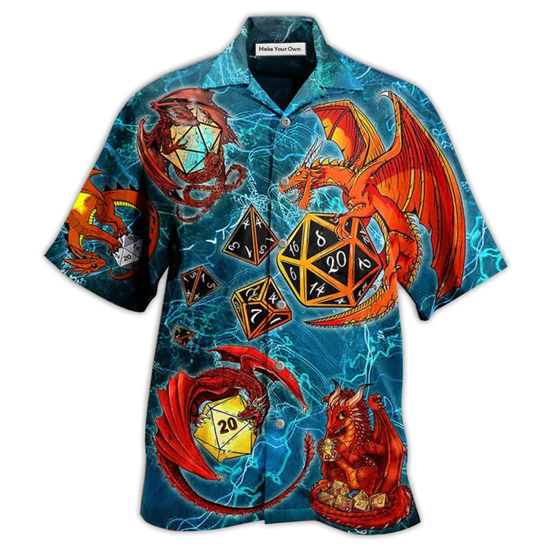 Dragon Tabletop Dice Amazing Hawaiian Shirt For Poolside Relaxation And Sunny Getaways
