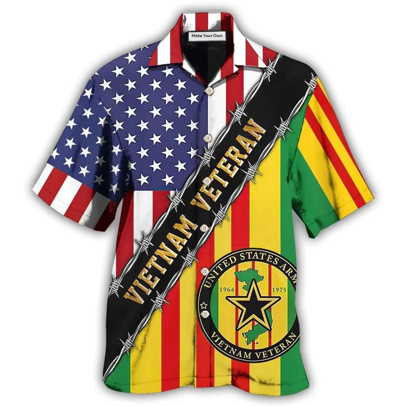 Veteran Vietnam Freedom Hawaiian Shirt For Summer Events And Casual Outdoor Wear