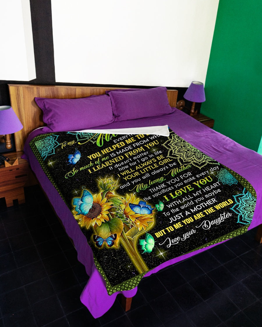 Sunflower You Are The Best Flannel Blanket For Cozy Bedroom Sofa Decor