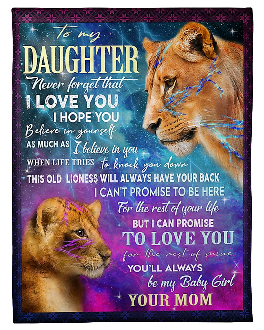 Lion Believe In Yourself Gift Lover Flannel Blanket For Cozy Bedroom Sofa Decor