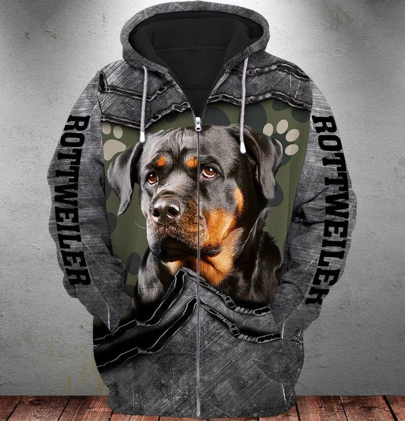 Rottweiler Friend Dog Hoodie For Pet Lovers Casual Style Holidays And Thoughtful Gifts