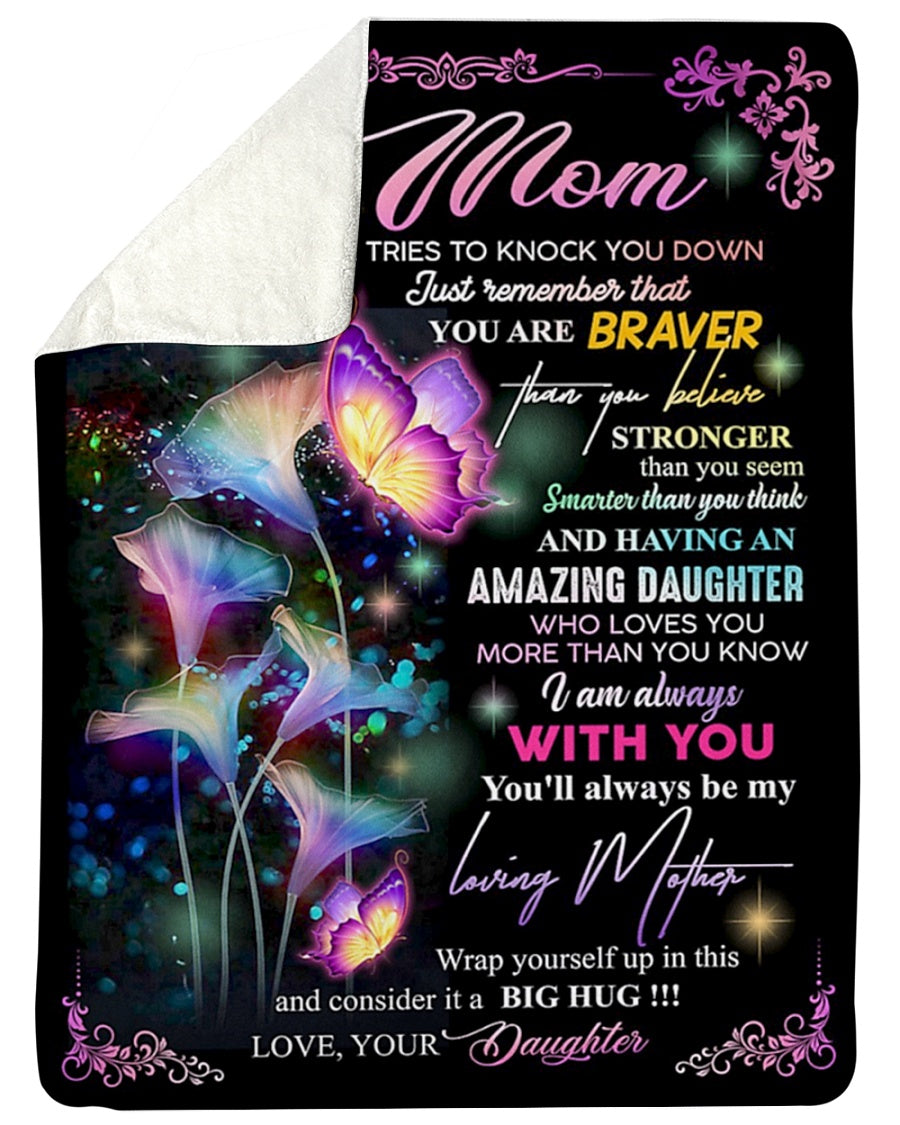 Butterfly I Am Always With You Flannel Blanket For Cozy Bedroom Sofa Decor